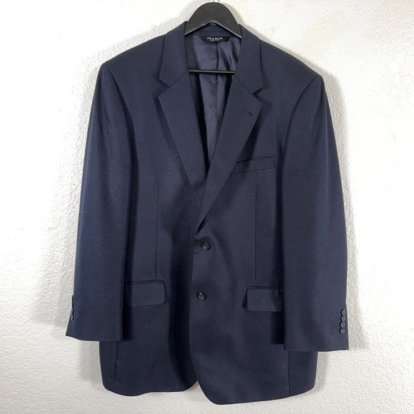 Jos. A. Bank Signature Series Silk/Camelhair Herringbone Blazer Men's Size 44L - Picture 2 of 6